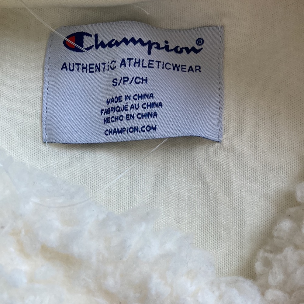 Champion White Hooded Sherpa with Kangaroo Pouch - Picture 5 of 8